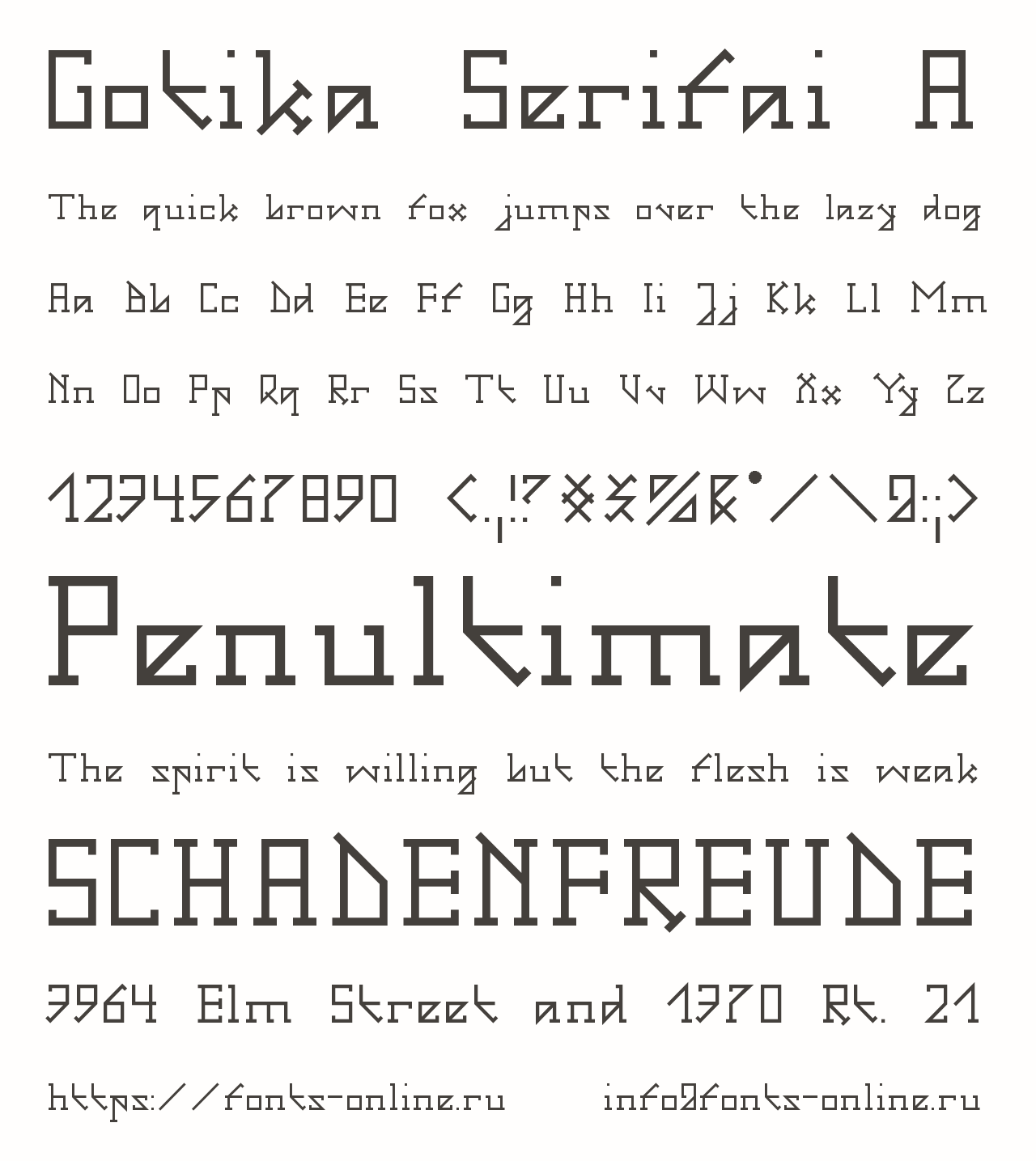Gotika Serifai A Free Font Download